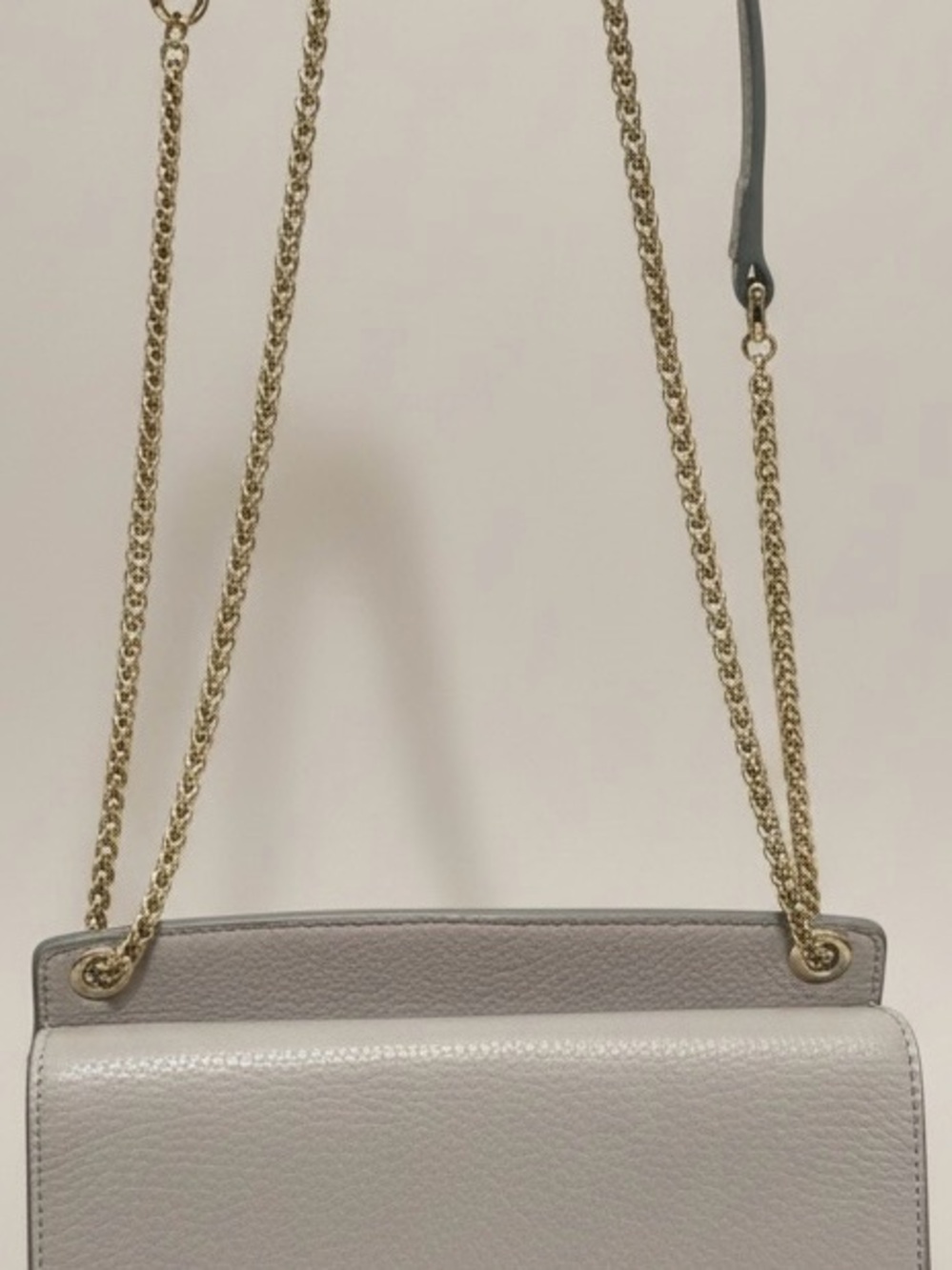 Furla Grey Leather Chain Shoulder Bag - Picture 5 of 11